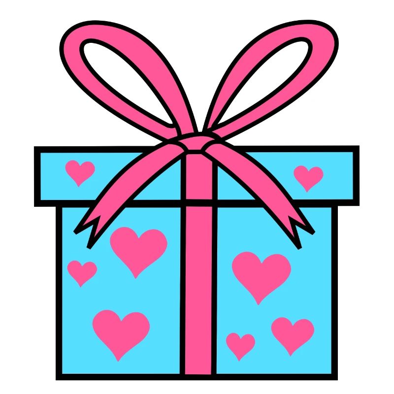 Geschenkpackung Geschenk Herz