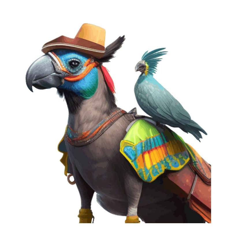 Parrot with buddy gift