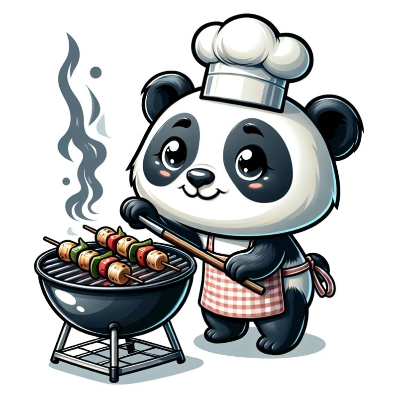 Cute BBQ Panda