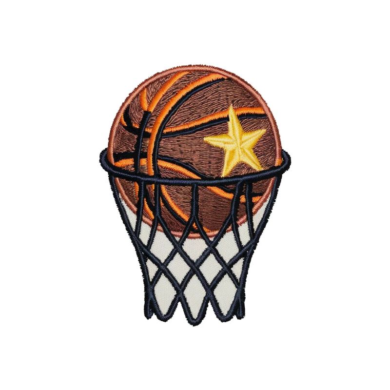 Gestickter Basketball