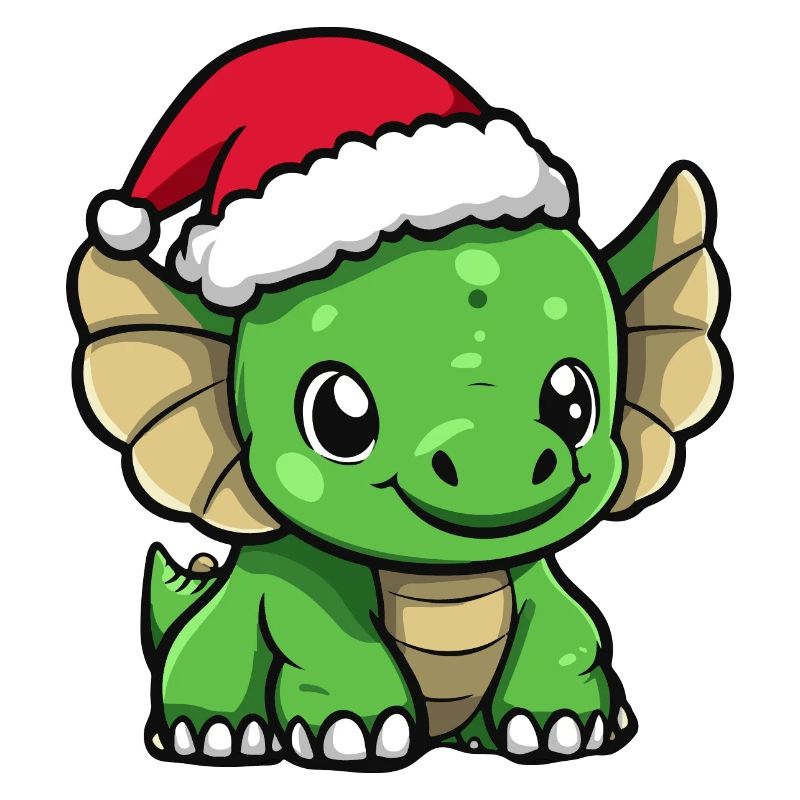 Dinosaurier triceratops Weihnachten