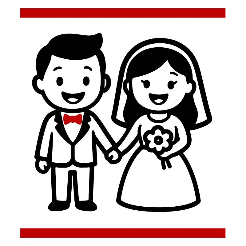 Ehepaar Hochzeit