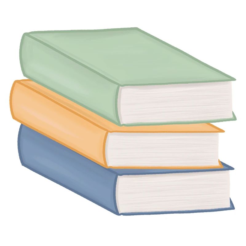 Pastellfarbiger Bücherstapel