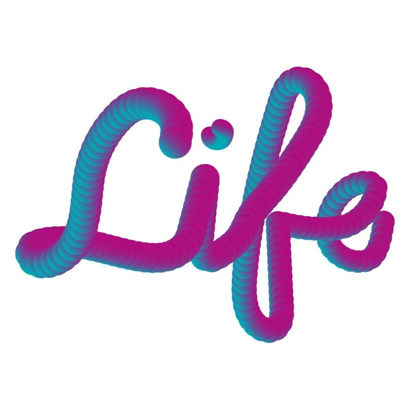 3D Buchstaben "Leben"