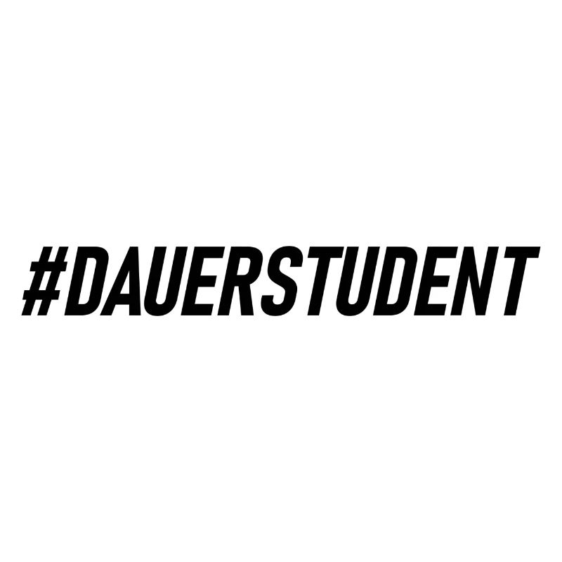 DAUERSTUDENT in schwarz