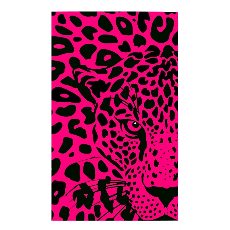 Leopardenmuster pink schwarz