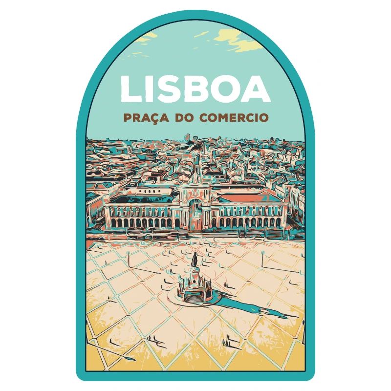 Illustration Handelsplatz, Lissabon
