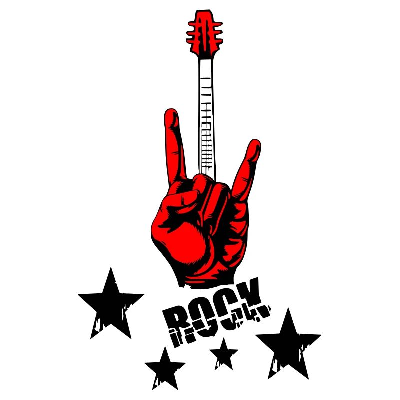 Rock Hand- und Gitarrenhals