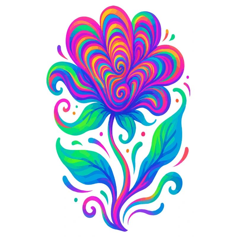 Lebendige Regenbogen-Herzblume