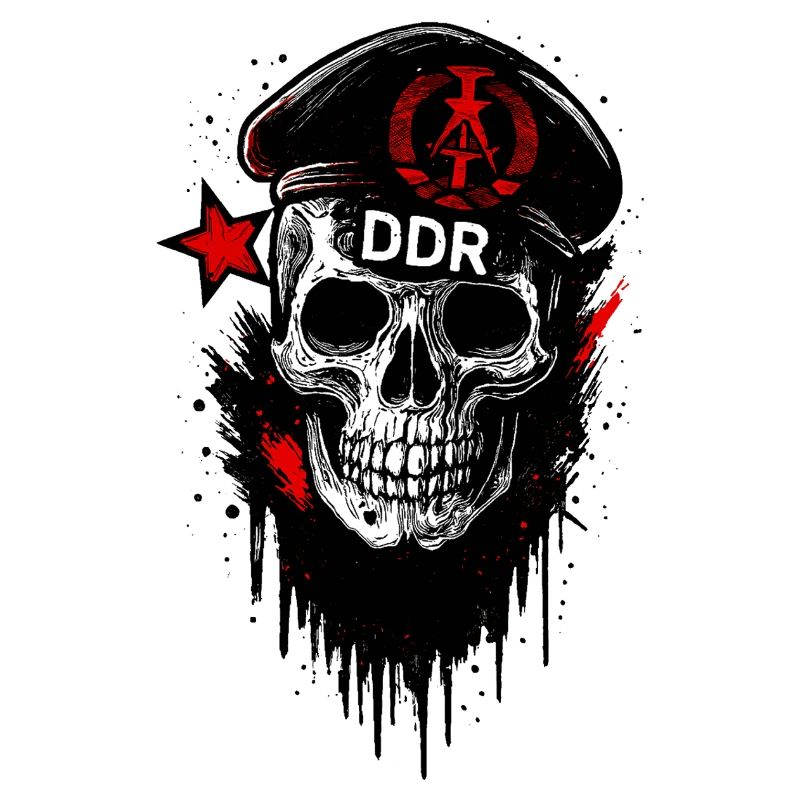 DDR Totenkopf Militär Stil