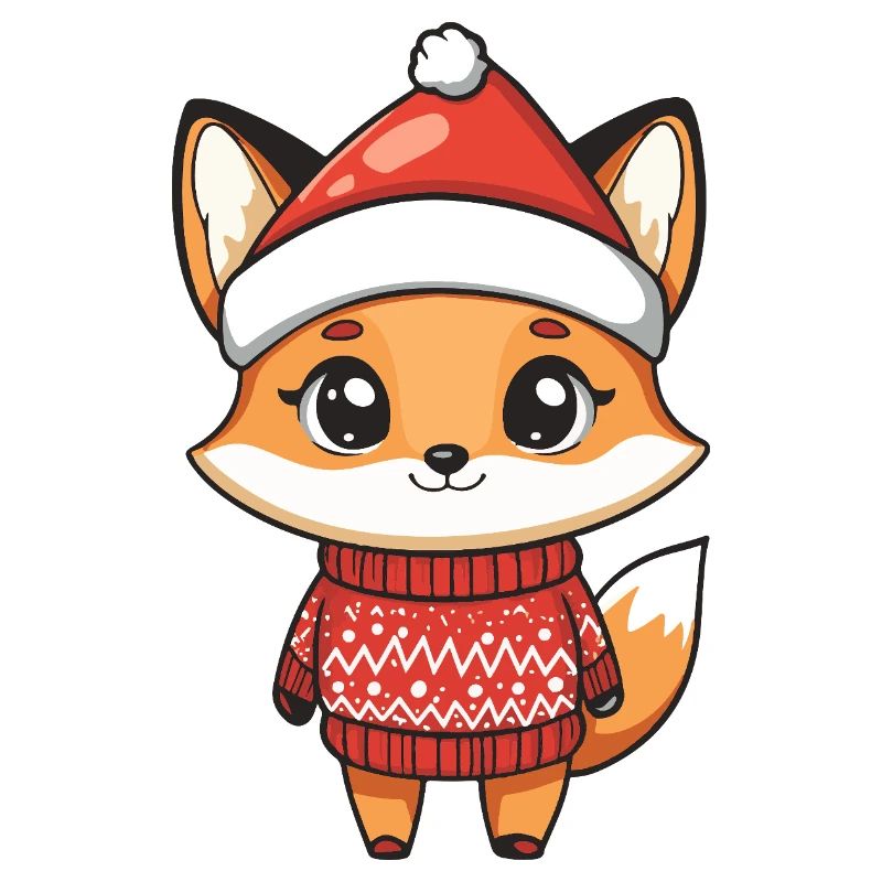 Fuchs Weihnachten Xmas