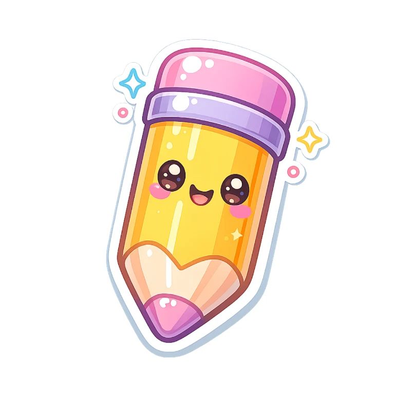 Kawaii Bleistift Glanz Design