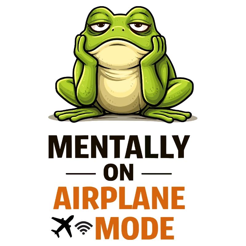 Frosch im Flugzeugmodus-Meme