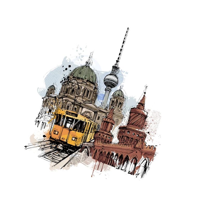 Berliner U-Bahn Collage