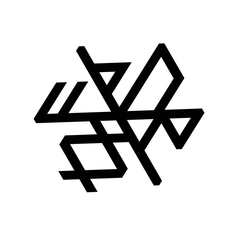 Rune de liaison hexa "ianuringa" de Thuringe, droite / cw, QRF0 ©