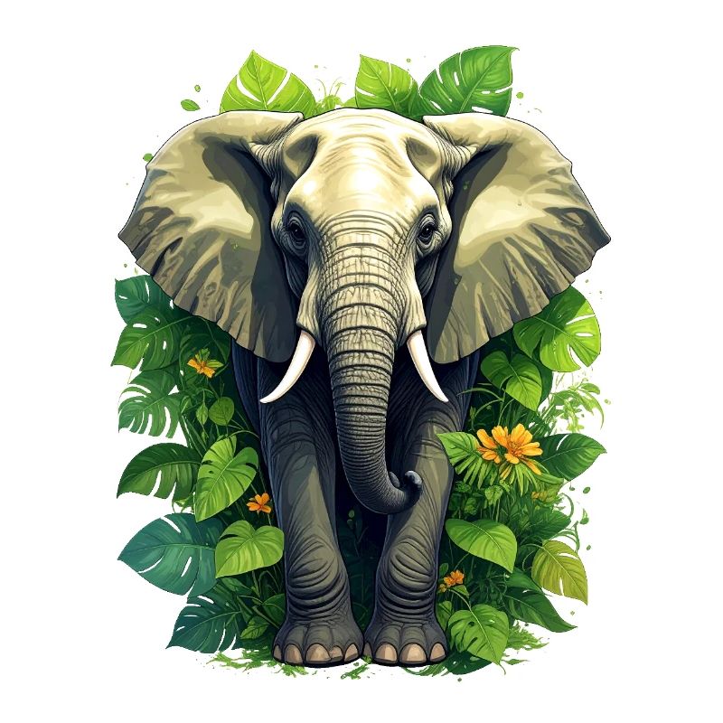 Ein Elefant im Dschungel