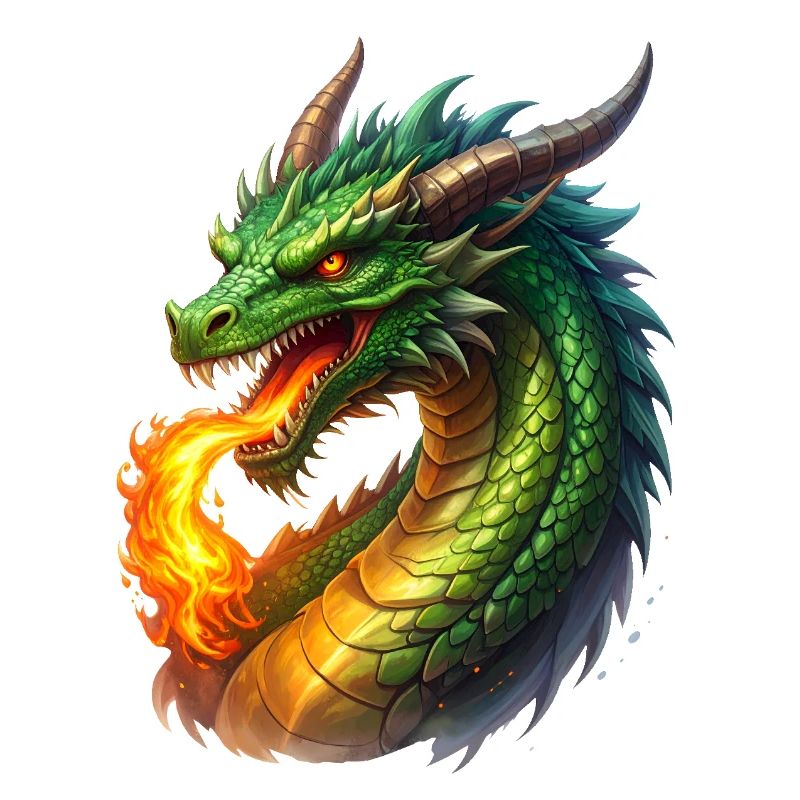 Feuer speiender Drache