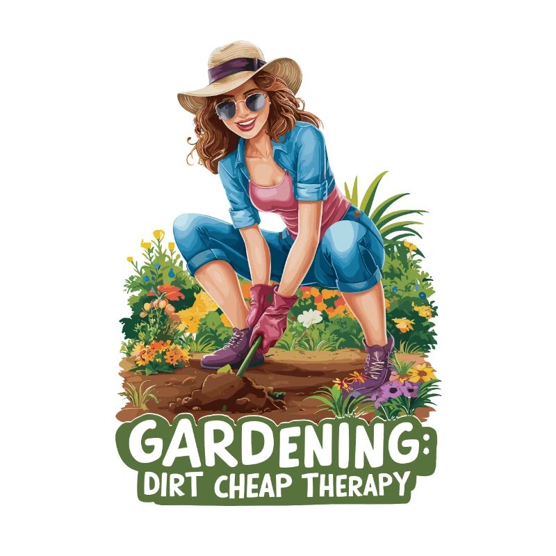 Lustige Gartenarbeit Spruch