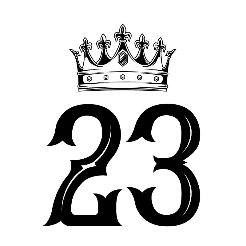 23 Zahl Krone
