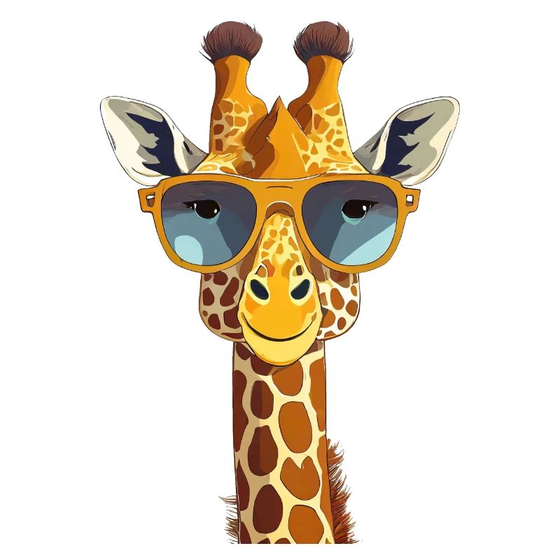 Giraffe mit Sonnenbrille