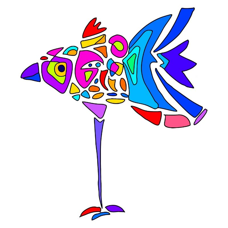 Bunter Vogel