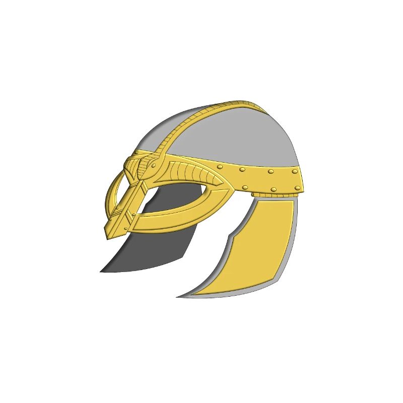 Wikingerhelm mit Runen