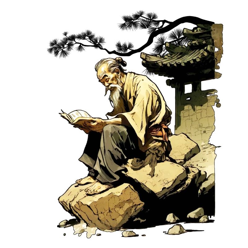 Knowledge I Wise Man Motif Comic Gift Idea