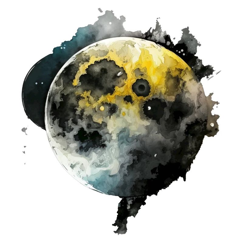 Mond Harmonischer Farbverlauf