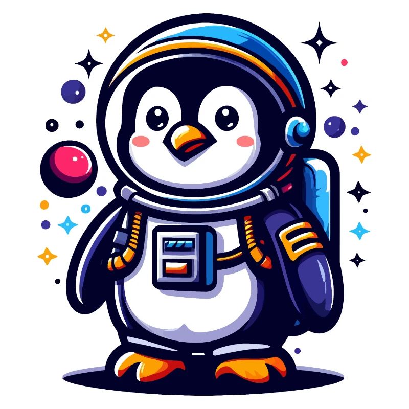 Weltraum Pinguin