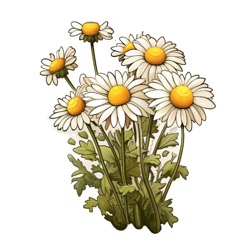 Kamille 7 Blüten