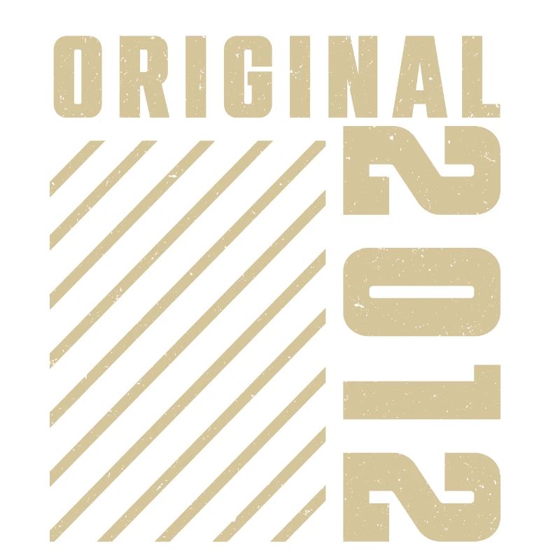 Original 2012 Authentic 2012 Vintage Bursdag