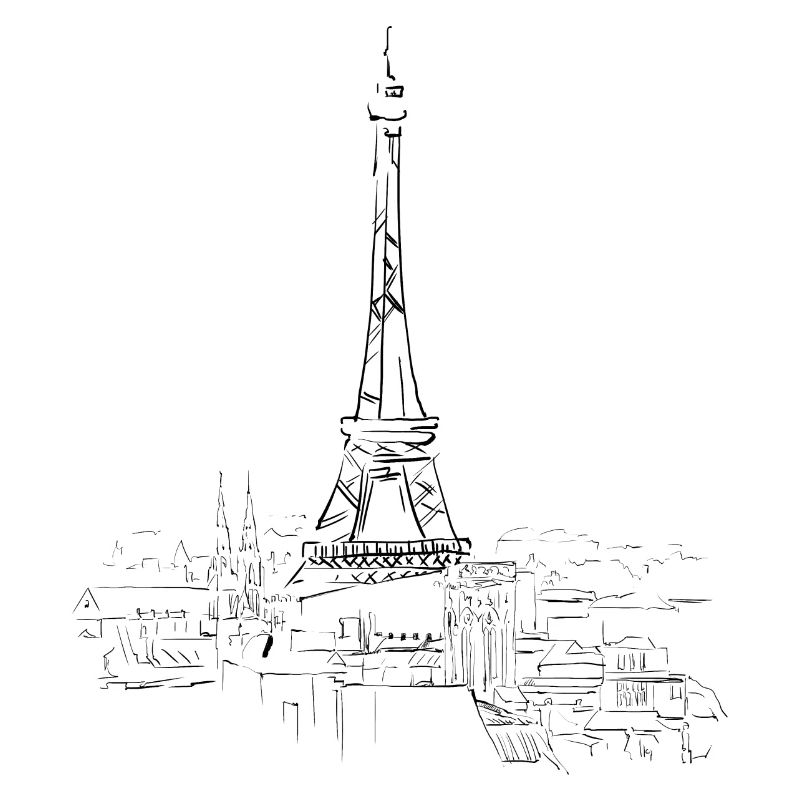 Paris contour bild