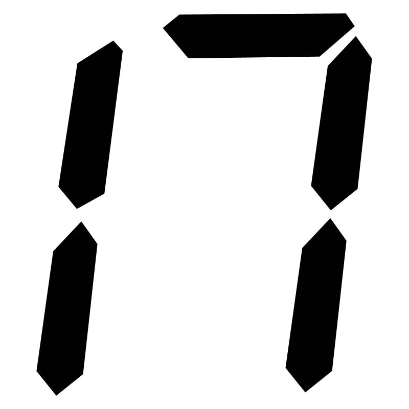 digitale zahl 17