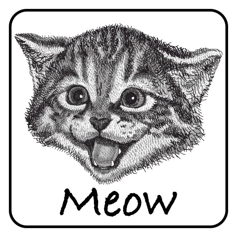 Katze gezeichnet