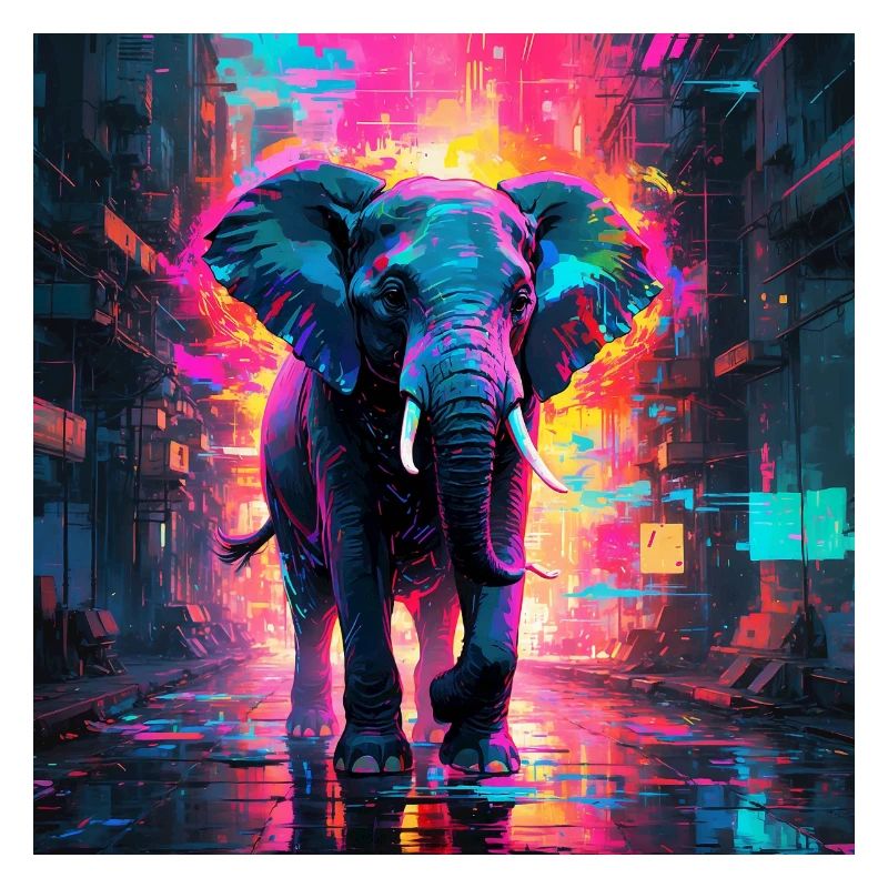 Neon Elefant