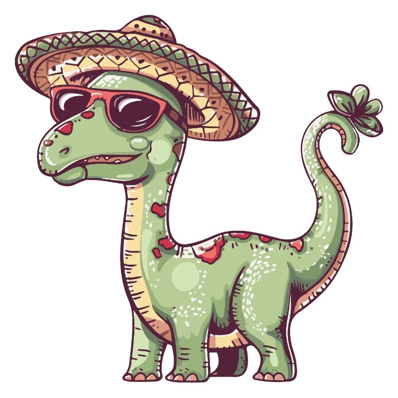 Dinosaurier brontosaurus Sombrero
