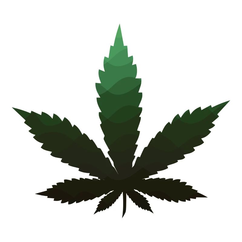 green marijuana leaf
