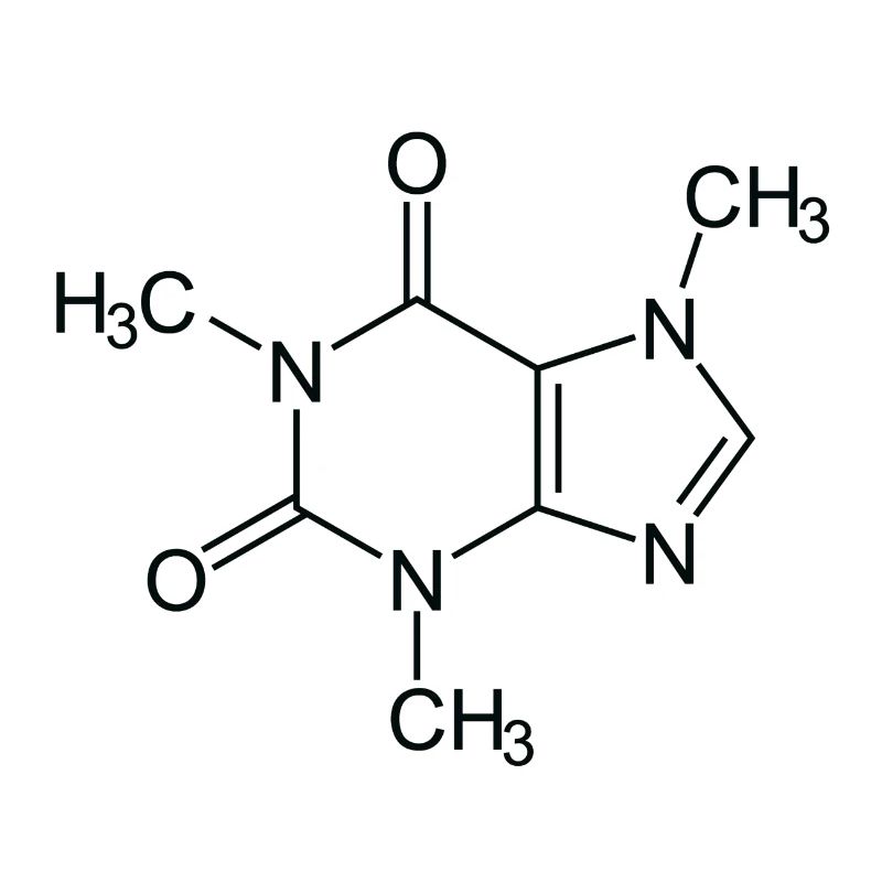 Caffeine Molecule Addicted Coffee Lovers