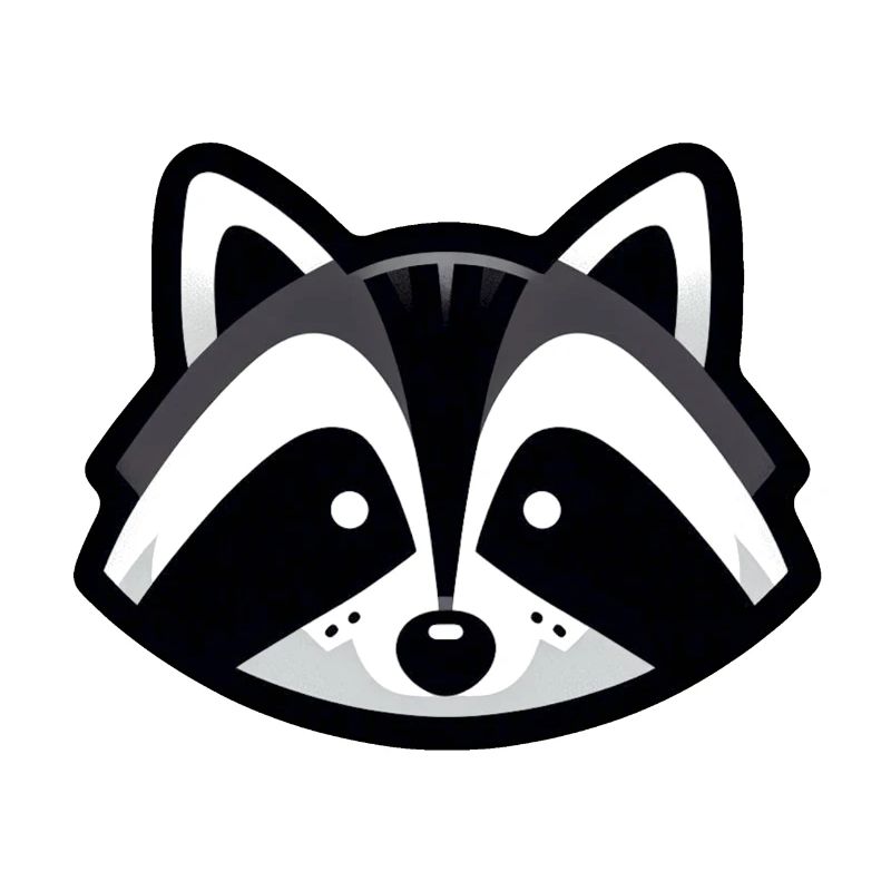 Einfaches Waschbär-Design