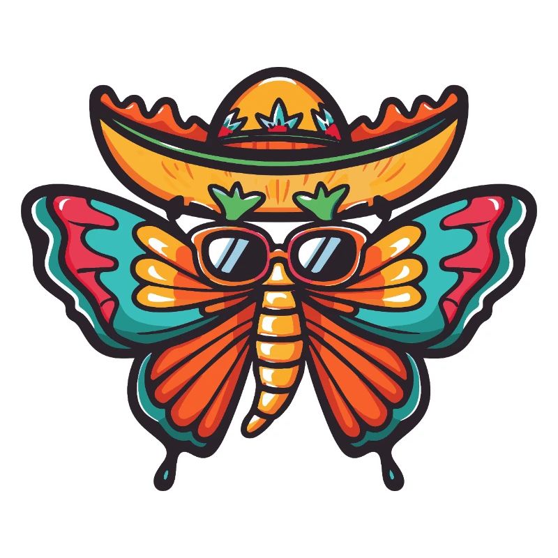 Schmetterling Lustig Sombrero
