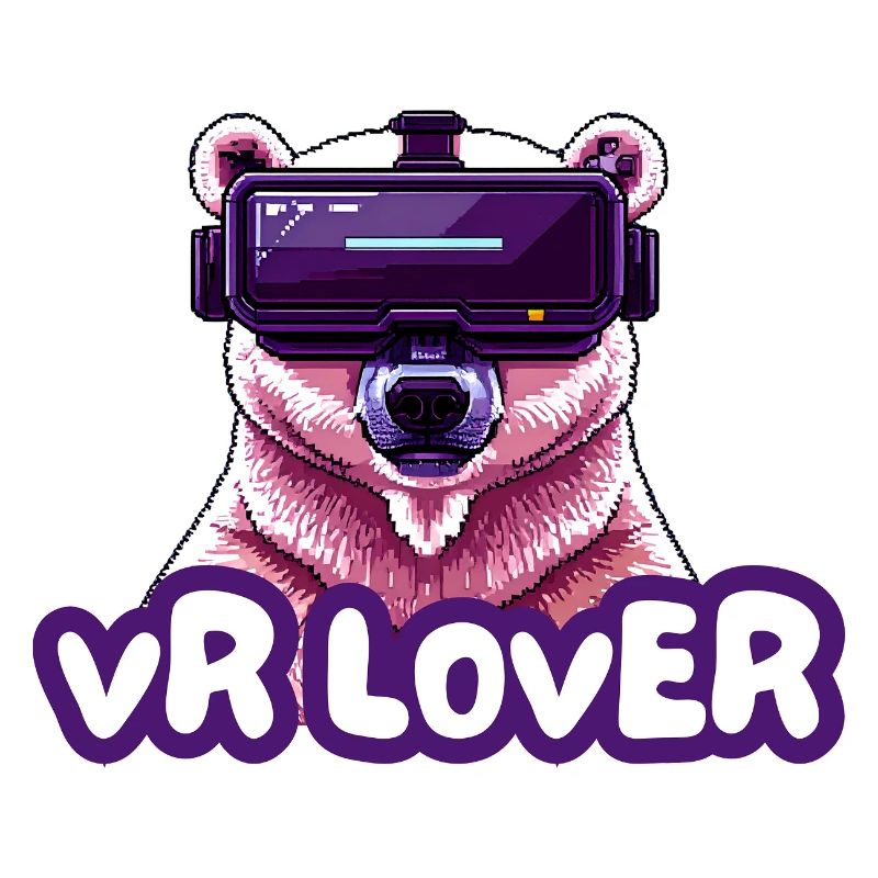 VR Bear with Virtual Reality Glasses
