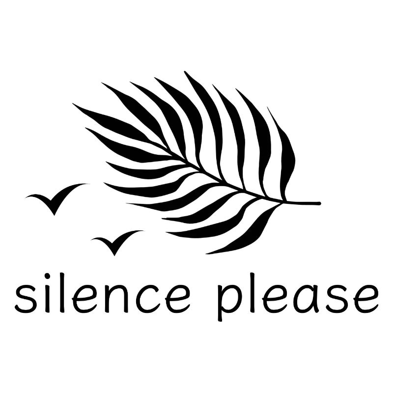 Silence please Ruhe Druckdesign