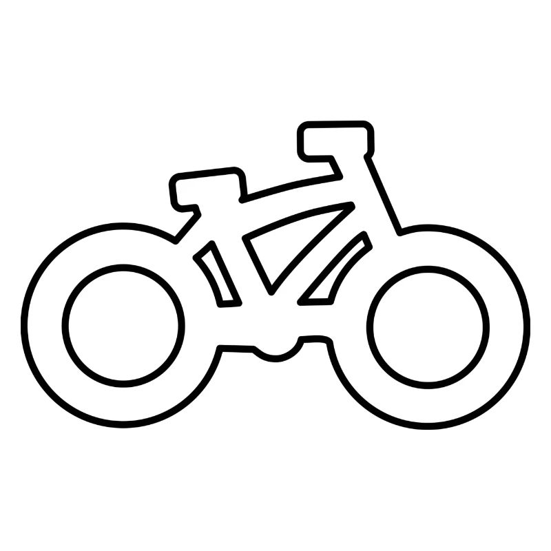 Fahrrad schwarze Kontur