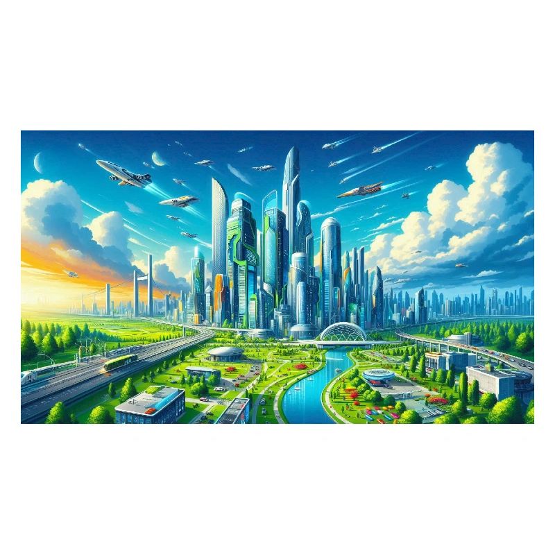 Futuristische Stadt