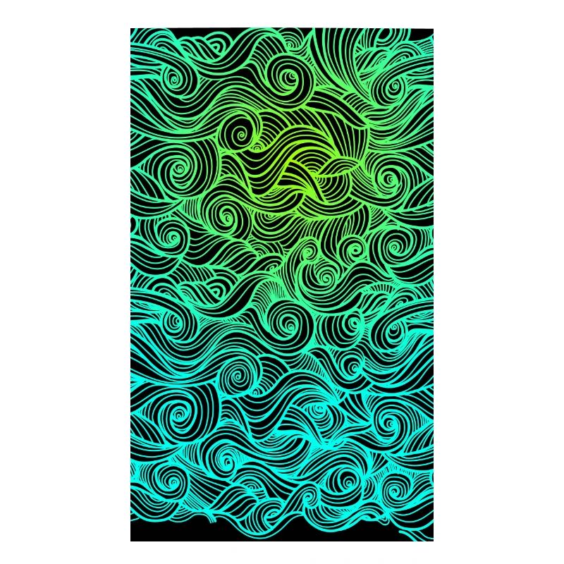 Psychedelic swirl geometric wave pattern