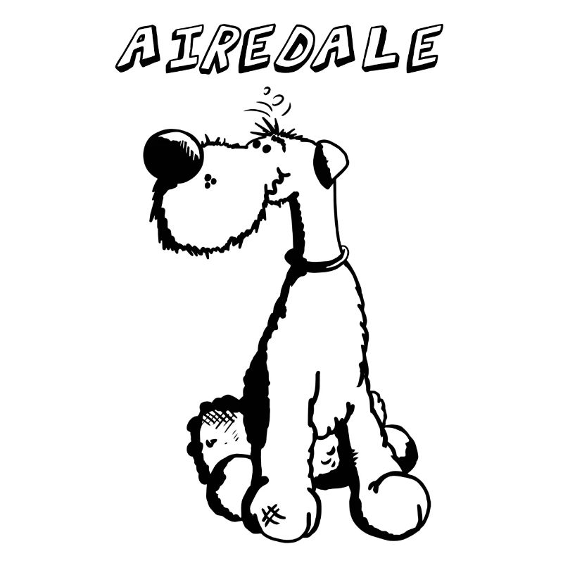 Happy Airedale Terrier