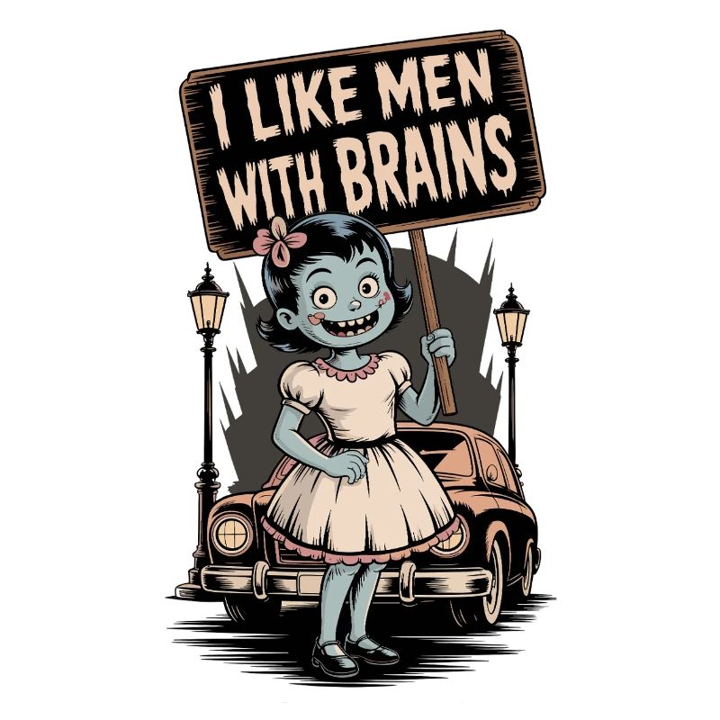 Skurrile Zombie-Poltergeist Illustration