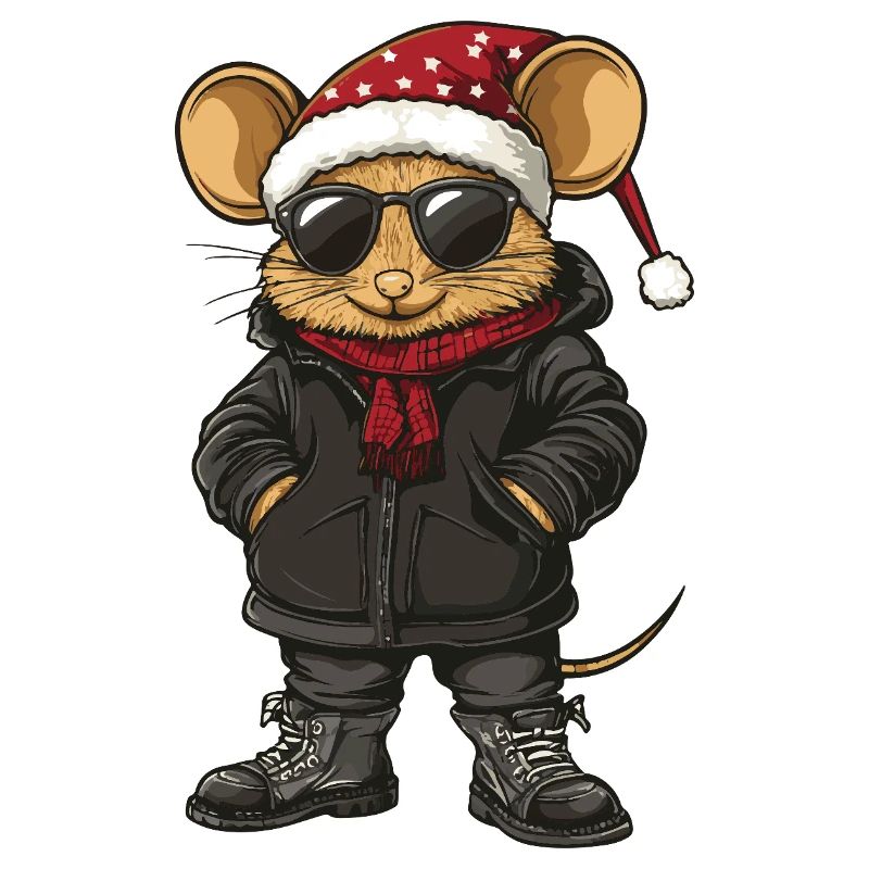 Maus Weihnachten Winter