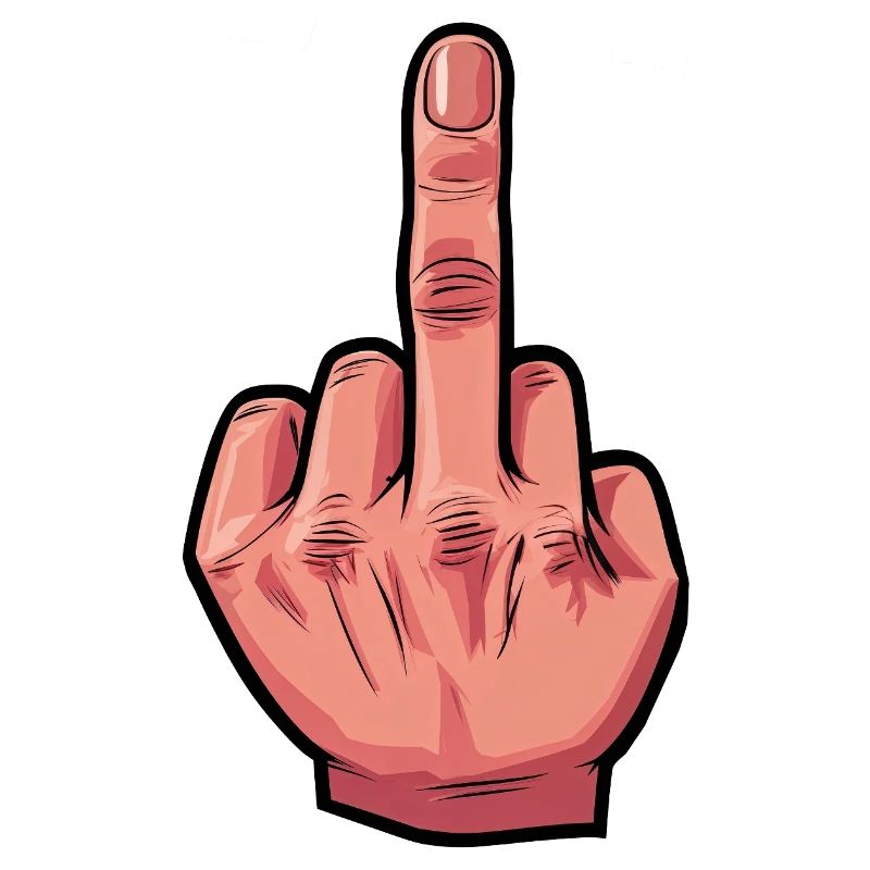 Stinkefinger Illustration