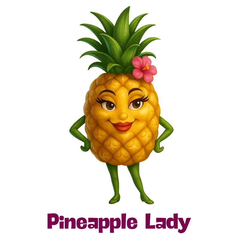 Ananas Lady Cartoon